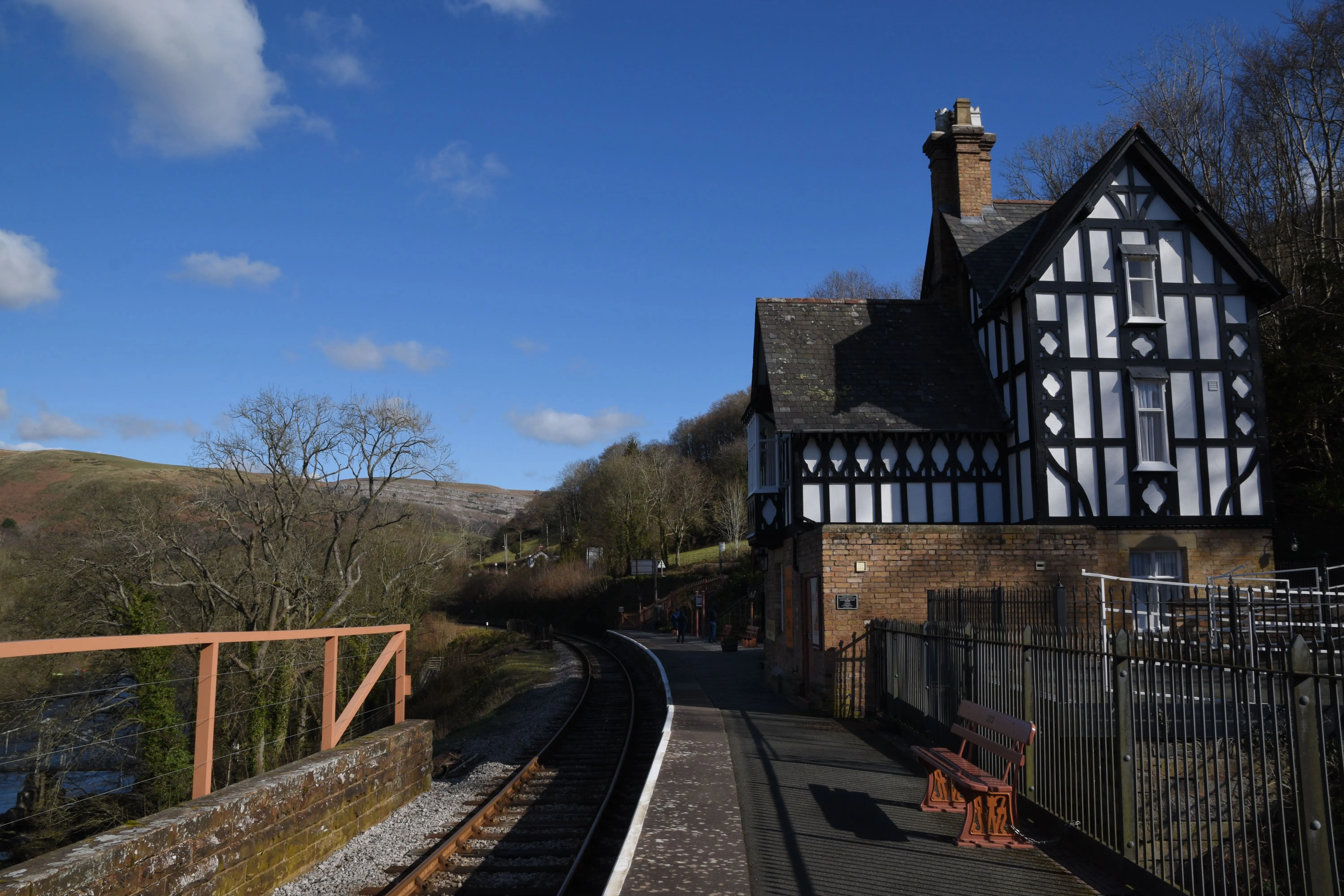 An exterior shot of Berwyn Station